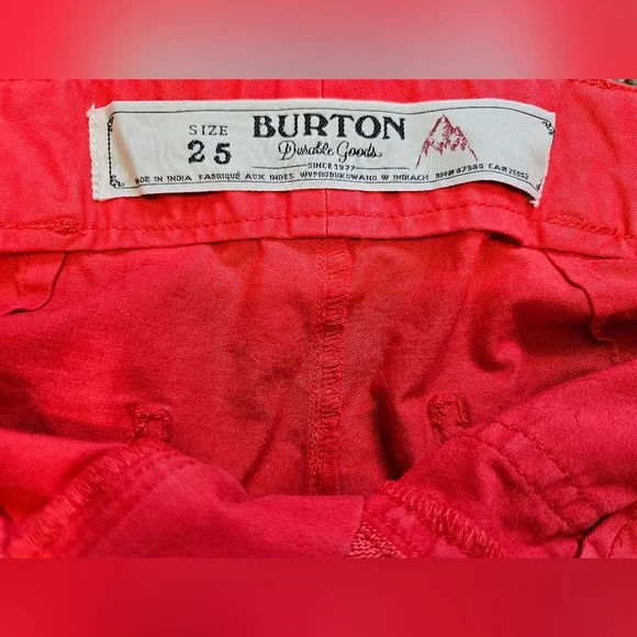 Burton Women's WB Loco Shorts In Coral, Size 25 - Picture 6 of 7